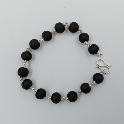 கருங்காலி வெள்ளி வளையல் (Bracelet) 8 MM